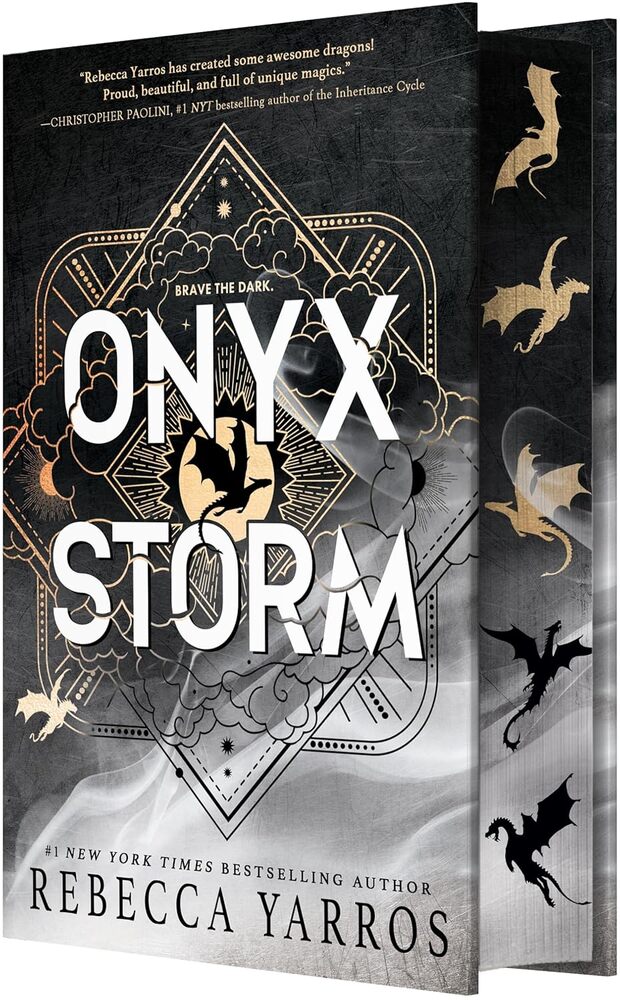 Onyx Storm by Rebecca Yarros -New York Times Bestselling Author - Hardcover Book
